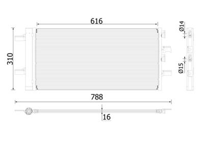 MAHLE ORIGINAL AC 891 000P Číslo výrobce: 351009681. EAN: 4057635127264.
