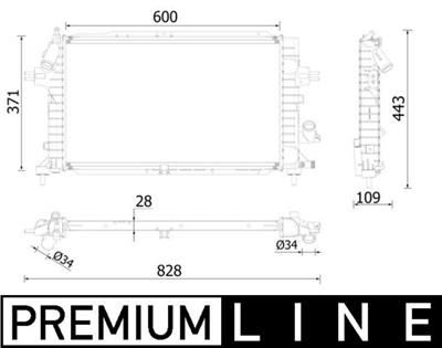 MAHLE ORIGINAL CR 2228 000P Číslo výrobce: 8MK 376 908-501.