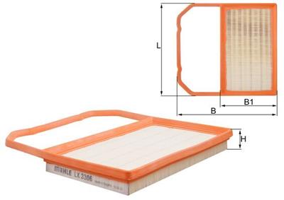 MAHLE ORIGINAL LX 3306 Číslo výrobce: 72553245. EAN: 4009026927366.