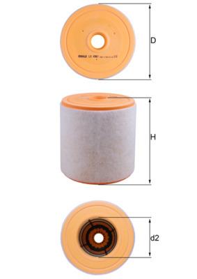 MAHLE ORIGINAL LX 4961 Číslo výrobce: 72501928. EAN: 4057635170000.