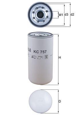 MAHLE ORIGINAL KC 757 Číslo výrobce: 72555489. EAN: 4057635221795.