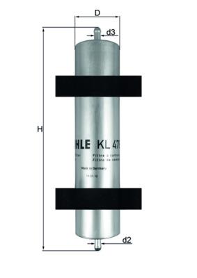 MAHLE ORIGINAL KL 478 Číslo výrobce: 70382984. EAN: 4009026601327.