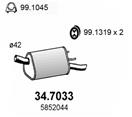 ASSO 34.7033 - Zadní tlumič výfuku