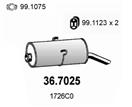 ASSO 36.7025 - Zadní tlumič výfuku