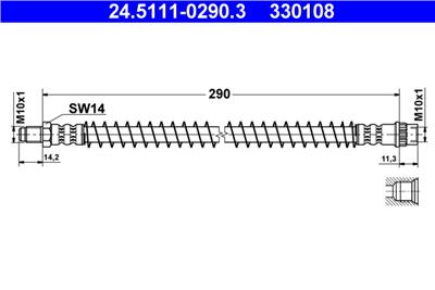 ATE 24.5111-0290.3 Číslo výrobce: 330108. EAN: 4006633067898.