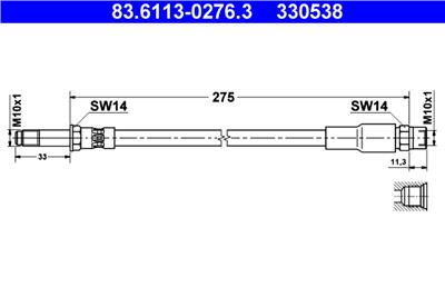 ATE 83.6113-0276.3 Číslo výrobce: 330538. EAN: 4006633030083.