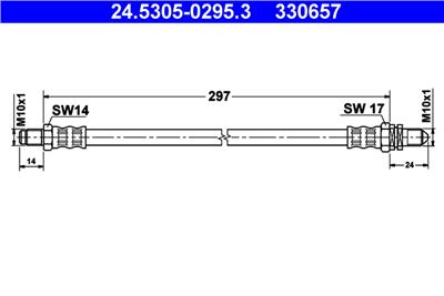 ATE 24.5305-0295.3 Číslo výrobce: 330657. EAN: 4006633102964.