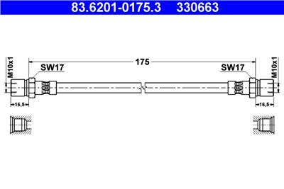ATE 83.6201-0175.3 Číslo výrobce: 330663. EAN: 4006633103633.