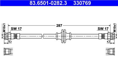 ATE 83.6501-0282.3 Číslo výrobce: 330769. EAN: 4006633137706.