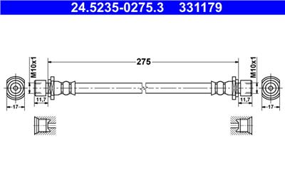 ATE 24.5235-0275.3 Číslo výrobce: 331179. EAN: 4006633376631.