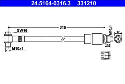 ATE 24.5164-0316.3 Číslo výrobce: 331210. EAN: 4006633383097.