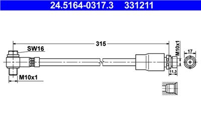 ATE 24.5164-0317.3 Číslo výrobce: 331211. EAN: 4006633383110.
