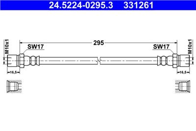 ATE 24.5224-0295.3 Číslo výrobce: 331261. EAN: 4006633387392.