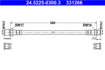 ATE 24.5225-0300.3 Číslo výrobce: 331266. EAN: 4006633387491.