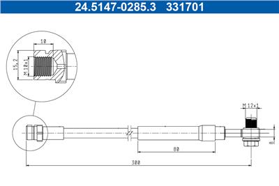 ATE 24.5147-0285.3 Číslo výrobce: 331701. EAN: 4006633498838.