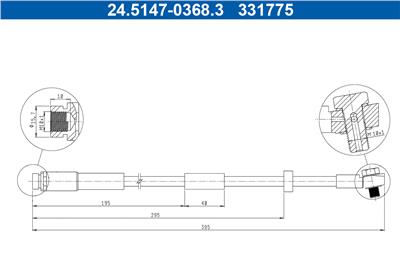 ATE 24.5147-0368.3 Číslo výrobce: 331775. EAN: 4006633501033.