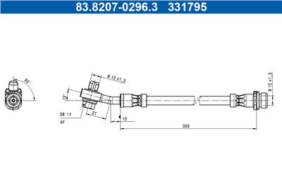 ATE 83.8207-0296.3 Číslo výrobce: 331795. EAN: 4006633501835.