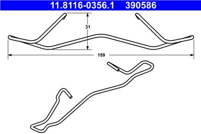 ATE 11.8116-0356.1 Číslo výrobce: 390586. EAN: 4006633329118.