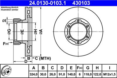 ATE 24.0130-0103.1 Číslo výrobce: 430103. EAN: 4006633071826.
