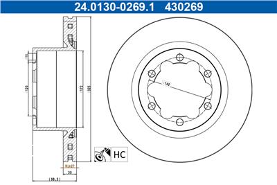 ATE 24.0130-0269.1 Číslo výrobce: 430269.