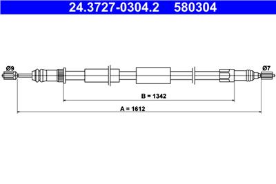 ATE 24.3727-0304.2 Číslo výrobce: 580304. EAN: 4006633273466.