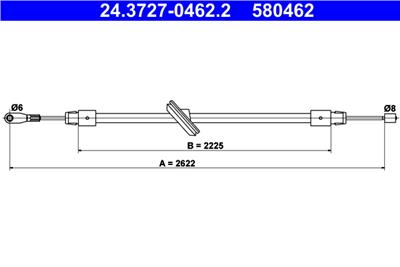 ATE 24.3727-0462.2 Číslo výrobce: 580462. EAN: 4006633333528.