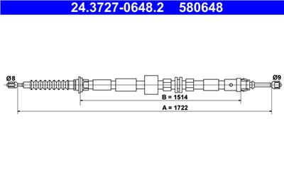 ATE 24.3727-0648.2 Číslo výrobce: 580648. EAN: 4006633218078.
