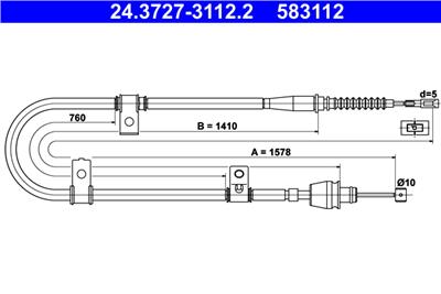 ATE 24.3727-3112.2 Číslo výrobce: 583112. EAN: 4006633384384.