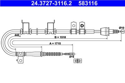 ATE 24.3727-3116.2 Číslo výrobce: 583116. EAN: 4006633388474.
