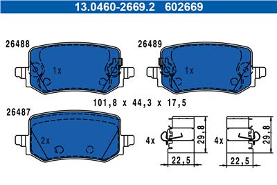 ATE 13.0460-2669.2 Číslo výrobce: 602669. EAN: 4006633503396.