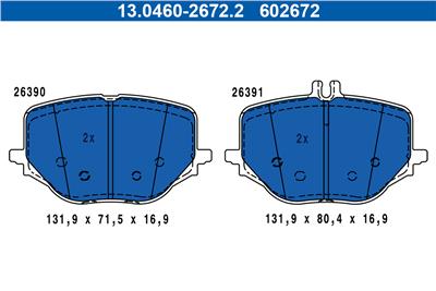 ATE 13.0460-2672.2 Číslo výrobce: 602672. EAN: 4006633504980.