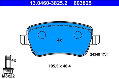 ATE 13.0460-3825.2 Číslo výrobce: 603825. EAN: 4006633219167.
