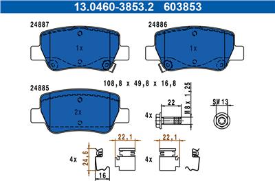 ATE 13.0460-3853.2 Číslo výrobce: 603853. EAN: 4006633370707.