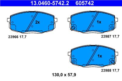 ATE 13.0460-5742.2 Číslo výrobce: 605742. EAN: 4006633320337.