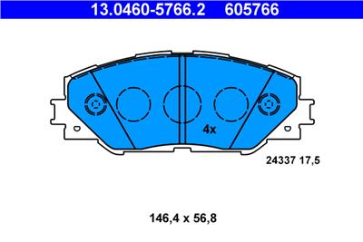ATE 13.0460-5766.2 Číslo výrobce: 605766. EAN: 4006633324960.
