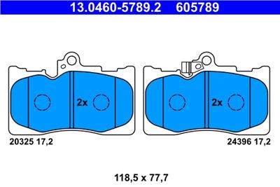 ATE 13.0460-5789.2 Číslo výrobce: 605789. EAN: 4006633330107.