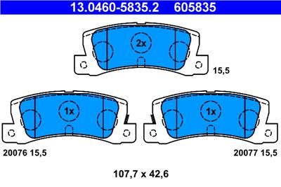 ATE 13.0460-5835.2 Číslo výrobce: 605835. EAN: 4006633134132.