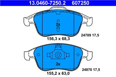 ATE 13.0460-7250.2 Číslo výrobce: 607250. EAN: 4006633316255.