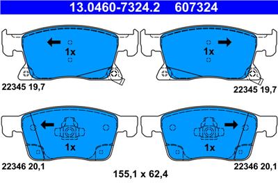 ATE 13.0460-7324.2 Číslo výrobce: 607324. EAN: 4006633440356.