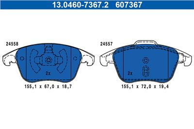 ATE 13.0460-7367.2 Číslo výrobce: 607367. EAN: 4006633496773.