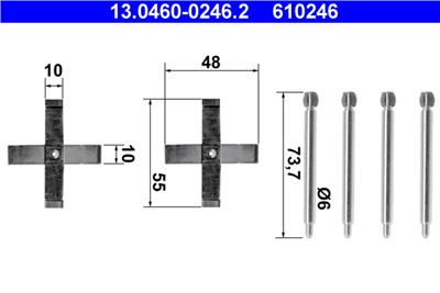 ATE 13.0460-0246.2 Číslo výrobce: 610246. EAN: 4006633148986.