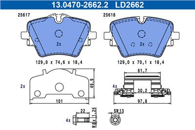 ATE 13.0470-2662.2 Číslo výrobce: LD2662. EAN: 4006633502047.