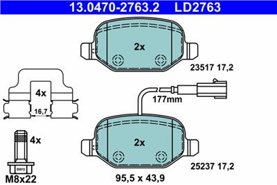 ATE 13.0470-2763.2 Číslo výrobce: LD2763. EAN: 4006633489423.