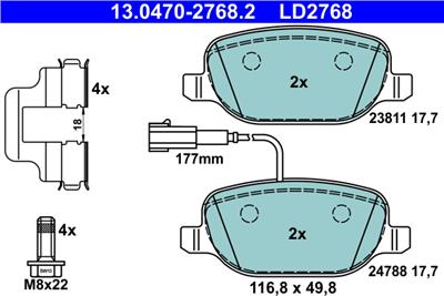 ATE 13.0470-2768.2 Číslo výrobce: LD2768. EAN: 4006633406475.