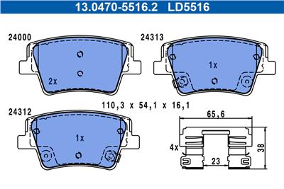 ATE 13.0470-5516.2 Číslo výrobce: LD5516. EAN: 4006633500494.