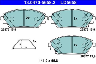 ATE 13.0470-5658.2 Číslo výrobce: LD5658. EAN: 4006633491501.