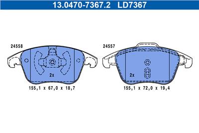 ATE 13.0470-7367.2 Číslo výrobce: LD7367. EAN: 4006633496858.