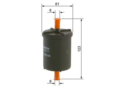 BOSCH 0 450 902 151 Číslo výrobce: F 2151. EAN: 3165141044645.