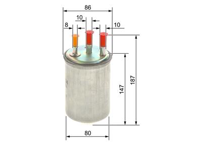 BOSCH 0 450 906 508 Číslo výrobce: N 6508. EAN: 4047024701229.