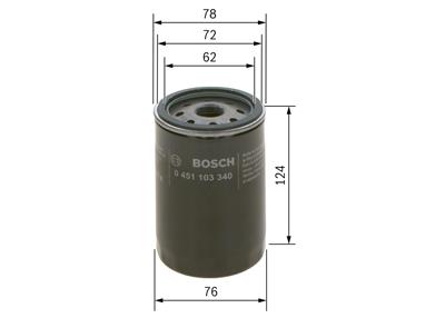 BOSCH 0 451 103 340 Číslo výrobce: P 3340. EAN: 3165143199237.